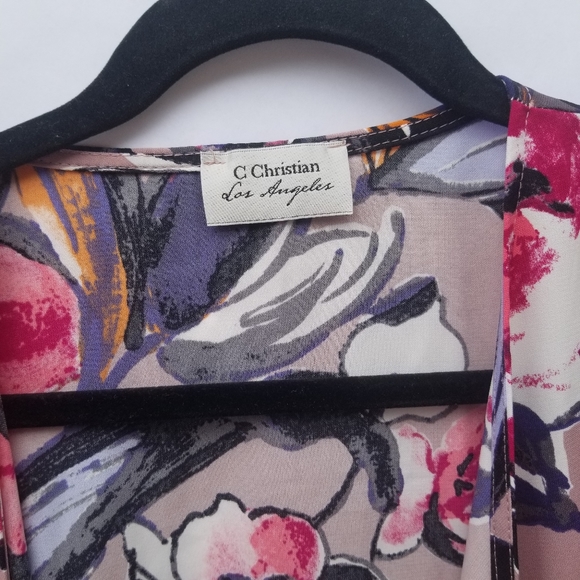 C Christian | Los Angeles| Floral Print Duster - Picture 4 of 4
